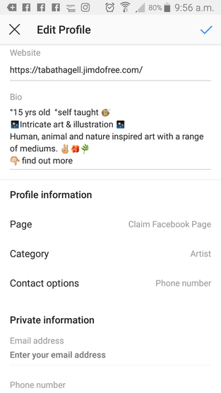 create Instagram profile marketing art and craft online