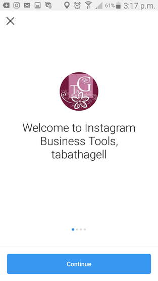 business Instagram account for marketing art or craft business
