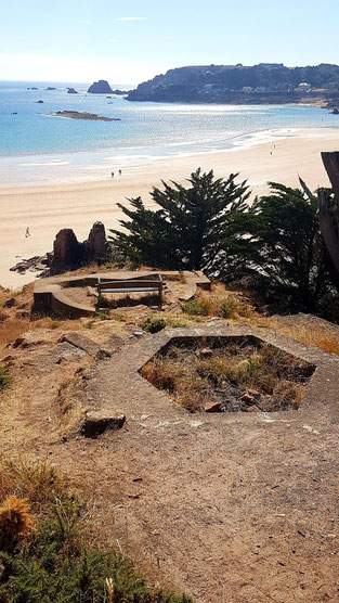 Tobruk's at Le Grouin point covering the St Brelade's Bay side