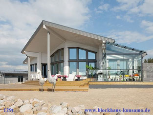 Blockhaus als Wohnhaus - Finnische Blockhäuser zum Wohnen in Schleswig Holstein - Kiel - Lübeck - Hamburg - Blockhaus Villa - Blockhaus, Holzhaus, Bauen, Holzhäuser, Planung, Blockhausbau, Architektenhaus, Einfamilienhaus, Architekt, Eigenheim, Elbe