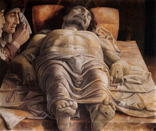 OmoGirando la Pinacoteca di Brera - Mantegna, Compianto sul Cristo morto