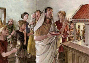 Ricostruzione grafica dei Parentalia