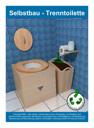 Holzsitz Komposttoilette