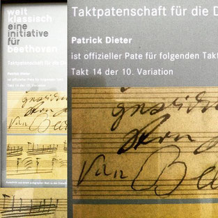 Beethoven-Haus Bonn, Ludwig van Beethoven, Taktpatenschaft