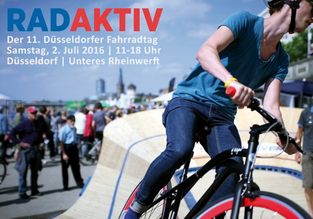 e-Bikes testen auf dem Fahrradtag Düsseldorf