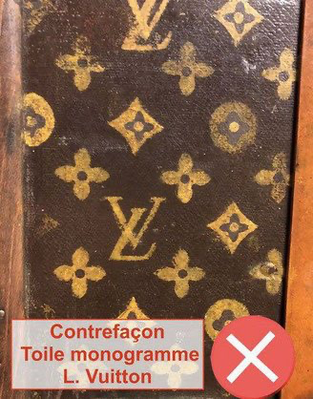 Louis Vuitton Brown, Pattern Print Vintage 1987 Porte-Billets Carte Bleue