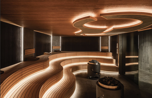 Sauna de lujo con Madera Termotratada 