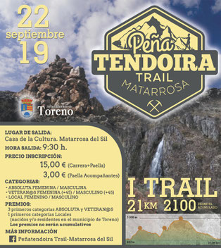 I PEÑATENDOIRA TRAIL - Matarrosa del Sil, 22-09-2019