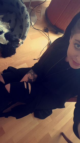 Ich war total platt und sie macht weiter ihre "Selfies".