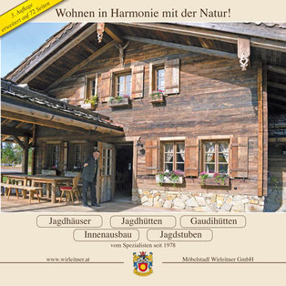 Katalog mit vielen wichtigen und interessanten Informationen über Jagdhäuser und Jagdhütten -  72 Seiten im Format 30x30 cm für Sie!