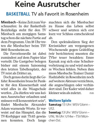Artikel im Miesbacher Merkur am 30. Januar 2026 - Zum Vergrößern klicken