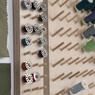 Bobbin storage wall