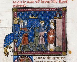 L’église de Montreale reçoit les reliques (entrailles) de Louis IX.