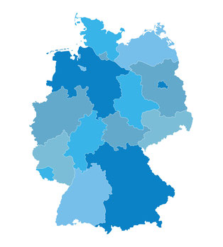 Deutschlandkarte PLZ-Gebiete