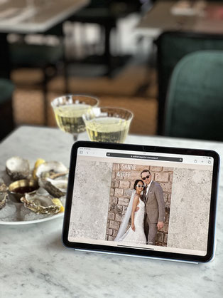 bruiloft herinneringen bij elkaar in online magazine