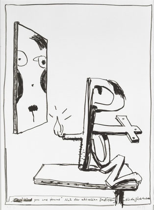 2014 "Ceci n´est pas une femme. No. 2 der aktuellen Grafikken für die Gästetoilette"