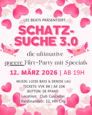 SCHATZSUCHE 3.0 wieder am 12.03.26 im Cascadas