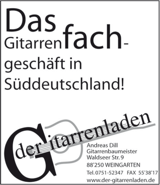 Anzeige Der Gitarrenladen: www.der-gitarrenladen.de