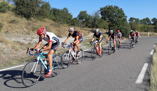 En poursuite 50 km avec Monnet, Balez, Audebert et Gilbert