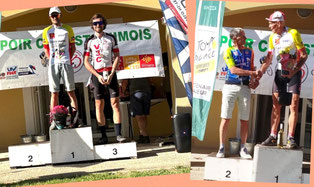 Podiums du ch. Occitanie-Méditerranée "Vétérans" et "Anciens+"