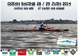 Surfski   -   Outrigger   -   Pirogue / Va'a   -   Compétition Nationale Ocean Racing en Baie de Somme