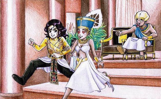 Iman in Michael Jackson's video 'REMEMBER THE TIME'.