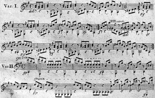 M. Giuliani: Six Variations op. 2, Wien 1807.