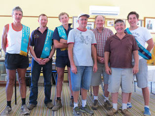 L to R: Trevor Bussell, Doug Sutherland, Davey Jones, Daryl Hunt, Bill Eagle, David Jackel, Adam Shale.