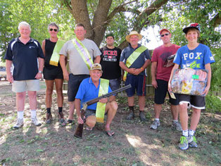 L to R. Colin Repacholi, Trevor Bussell, Peter Hall, Robert Hall, Alan Perryman, Christian McGauran, Rhys McGauran, Kneeling :- Reg. Carmody.