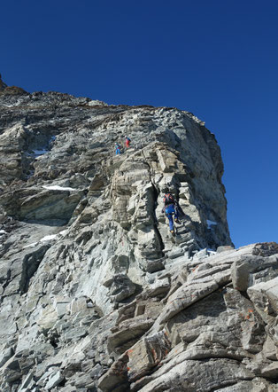 Matterhorn, Horu, Hörnligrat, Bersteigen, Zermatt, Schweiz