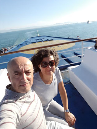 Selfie sul ponte del Moby Vincent