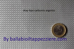 skay tipo carbonio colore argento  by ballabioiltappezziere.com