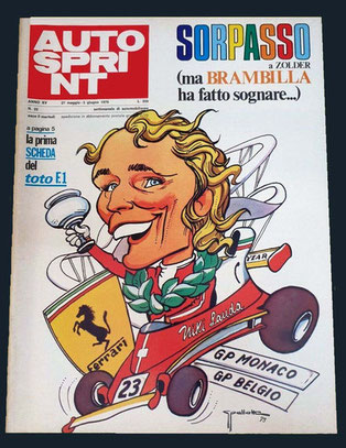 Niki Lauda en 1975 Zolder