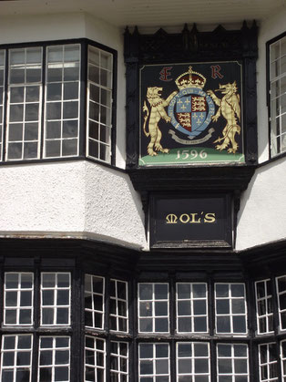 Pub, history, Exeter, Devon, England.