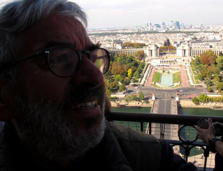 der Blick auf das Palais de Chaillot