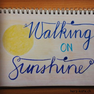 Letterattackchallenge: Walking on Sunshine - Handlettering