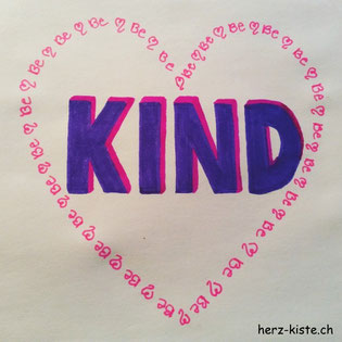 Letterattackchallenge: Be kind - Handlettering