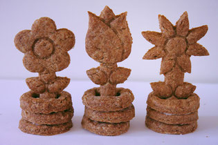 Pepernoot 3D koekjes bloemen