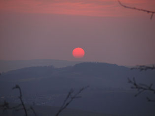 Sonnenuntergang am Donnerstag...