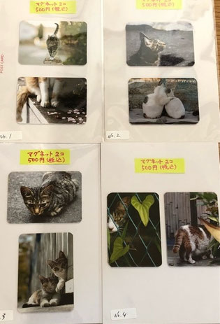 Kyoko Nakagawa マグネット2個セット 1set ¥500 №1~4