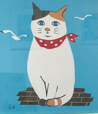 Lis 「港にて」 ¥6,600 彫紙アート 140㎜×160㎜(内寸110㎜×130㎜)