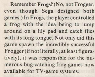 Frogs arcade