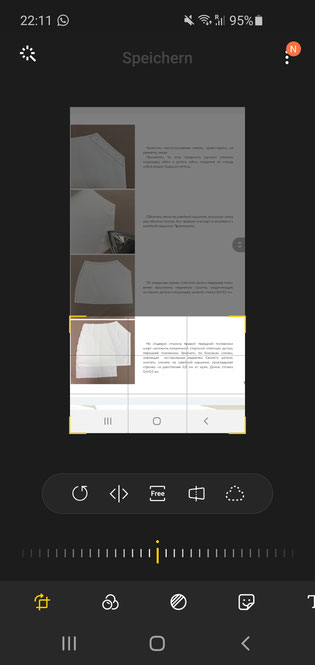 Screenshot zurechtschneiden