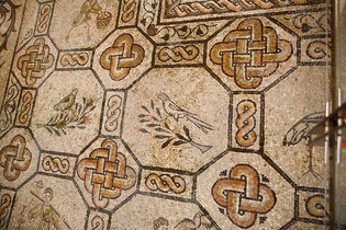 Particolare del Mosaico all'interno della Basilica di Aquileia
