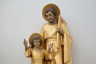 St. Josef mit Jesus, Detailansicht