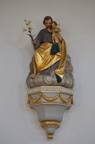 St. Josef mit Lilie und Jesuskind