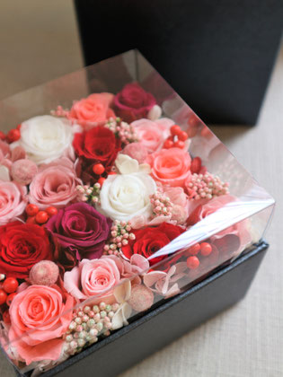 プリザーブドボックスフラワー2 - プリザーブドフラワーギフト通販福岡