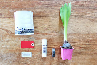 Bild: last-minute DIY Geschenkideen, Geschenke zum Valentinstag oder einfach mal so, Blumen Upcycling, gefunden auf Partystories.de