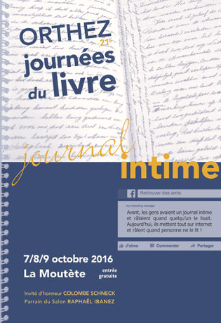 affiche salon livre orthez 2016 - blog marie fananas écrivain