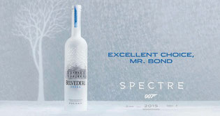 "spectre","james bond y vodka Belvedere"